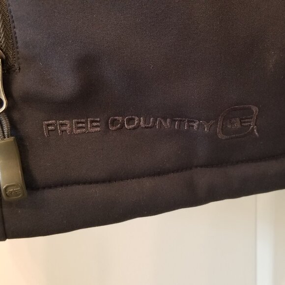 Free Country Men's Medium Stand Collar Zip Up Vest - Picture 4 of 6